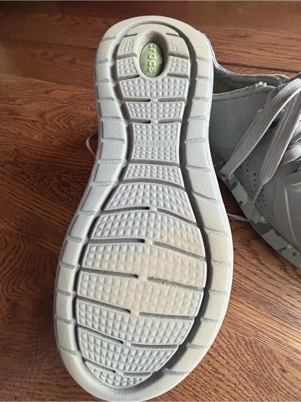 Women’s crocs  - Light Gray-light green